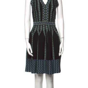 M Missoni knit V-Neck Fit & Flare dress